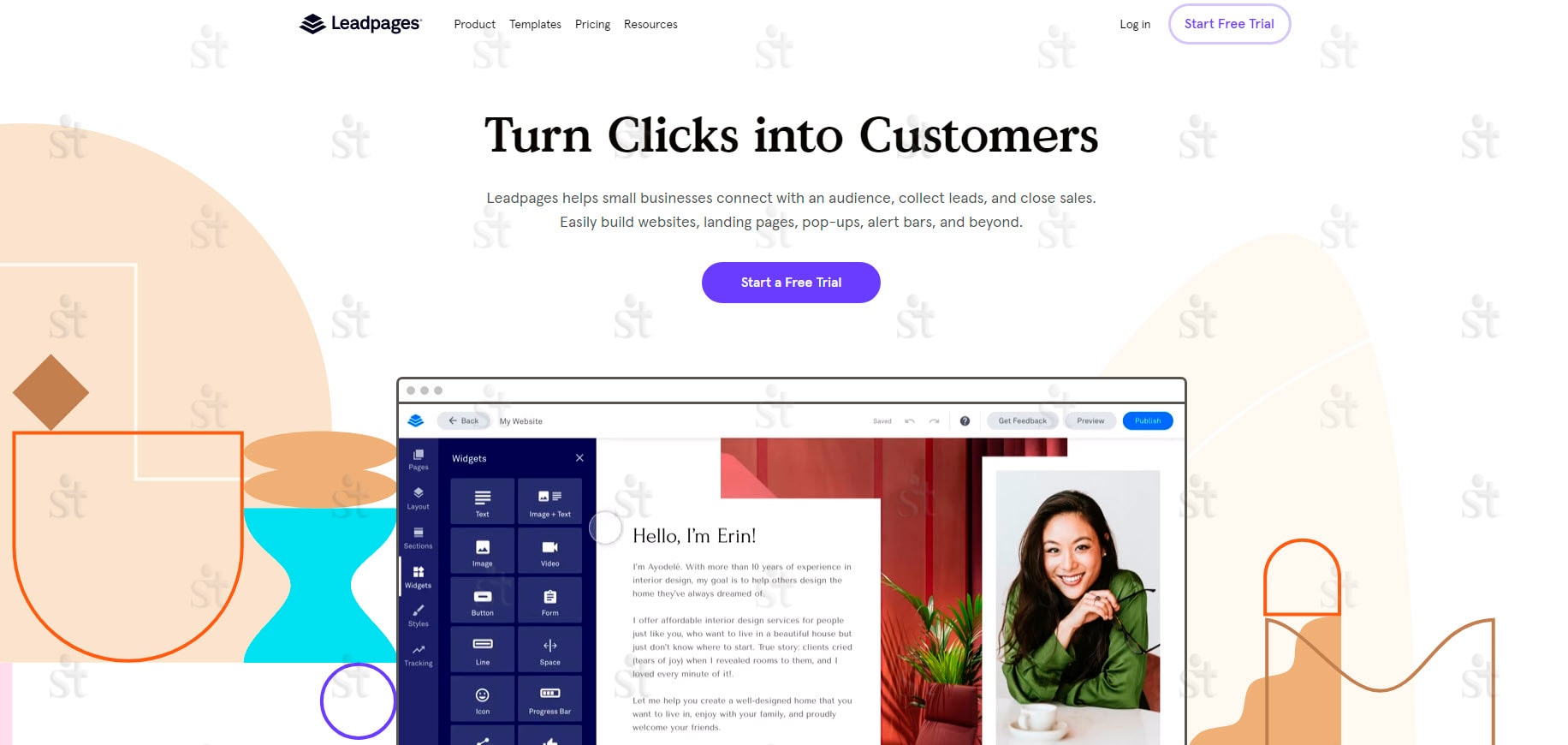 Конструктор сайтов LeadPages