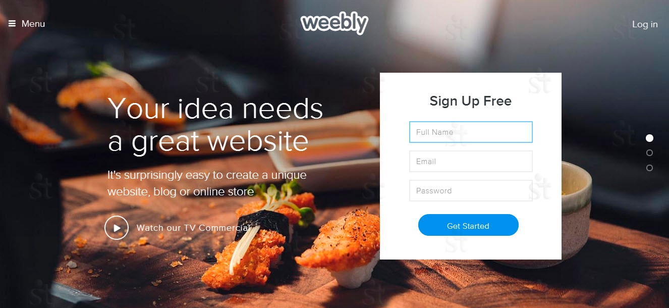 Конструктор сайтов Weebly
